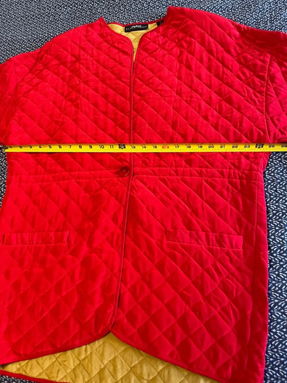 Vintage Linda Allard for Ellen Tracy 100% silk quilted jacket - Picture 10 of 12